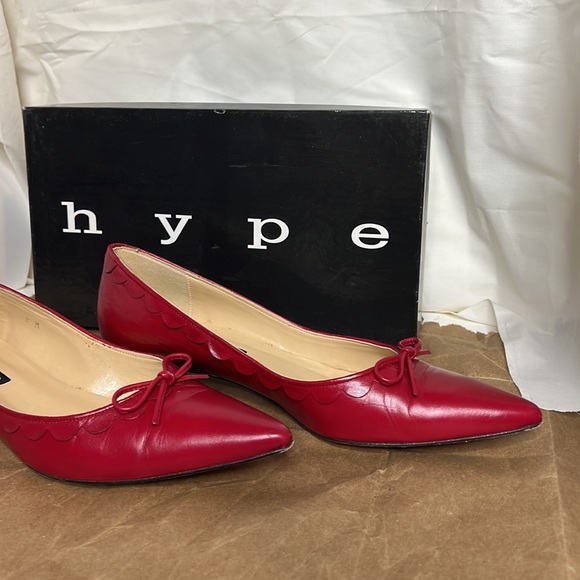 Hype low heel pumps Winter Red 8 - Picture 13 of 17